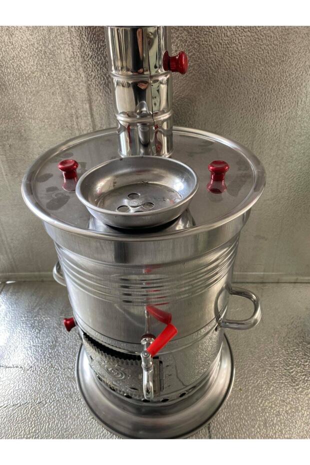 Krom Semaver Tek Musluklu 10 Litre Battal Boy - 3