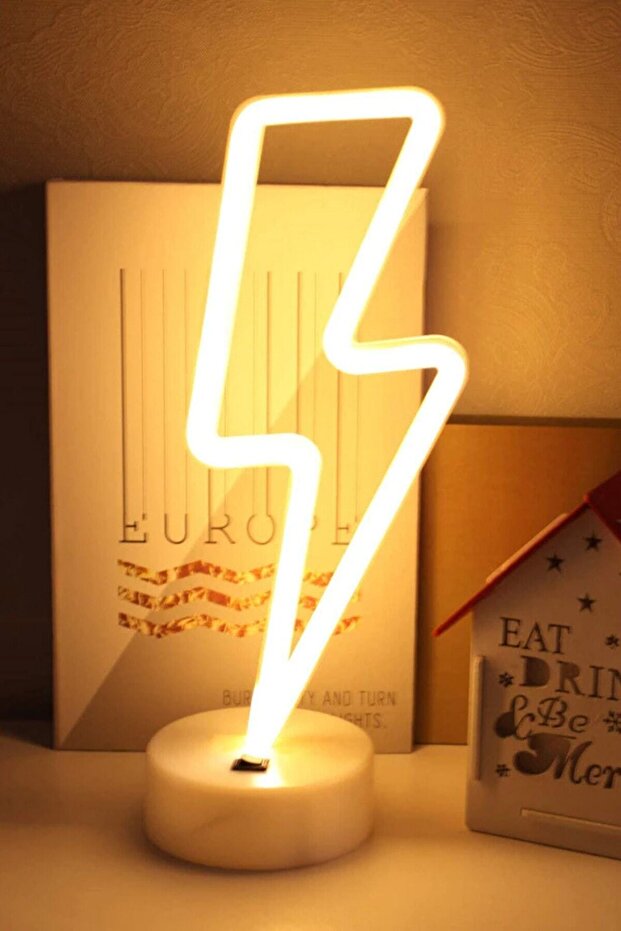 Şimşek Şeklinde Neon Dekoratif Led Lamba - 1