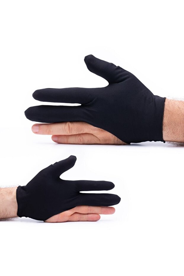 Ekonomik Geçme Tekli Bilardo Eldiveni Siyah - 1