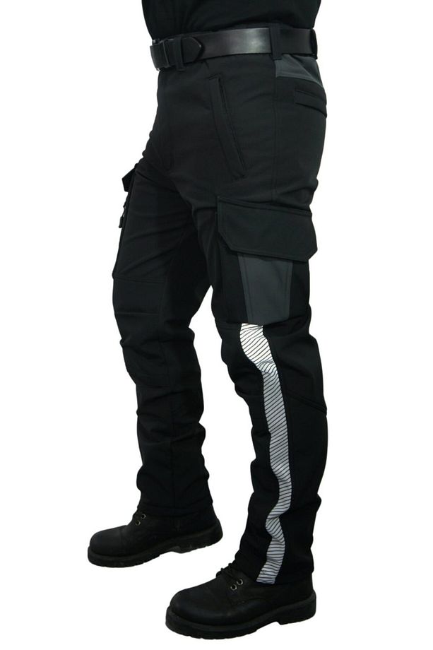 Softshell Pantolon Oslo Model Su Ve Rüzgar Geçirmez Siyah - 2