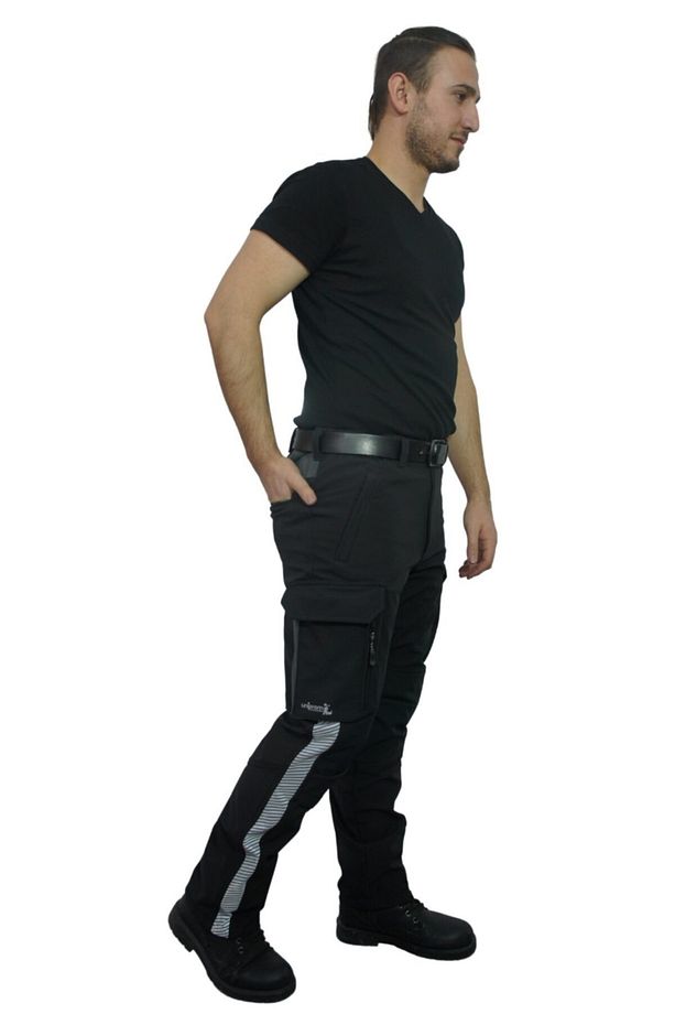 Softshell Pantolon Oslo Model Su Ve Rüzgar Geçirmez Siyah - 6