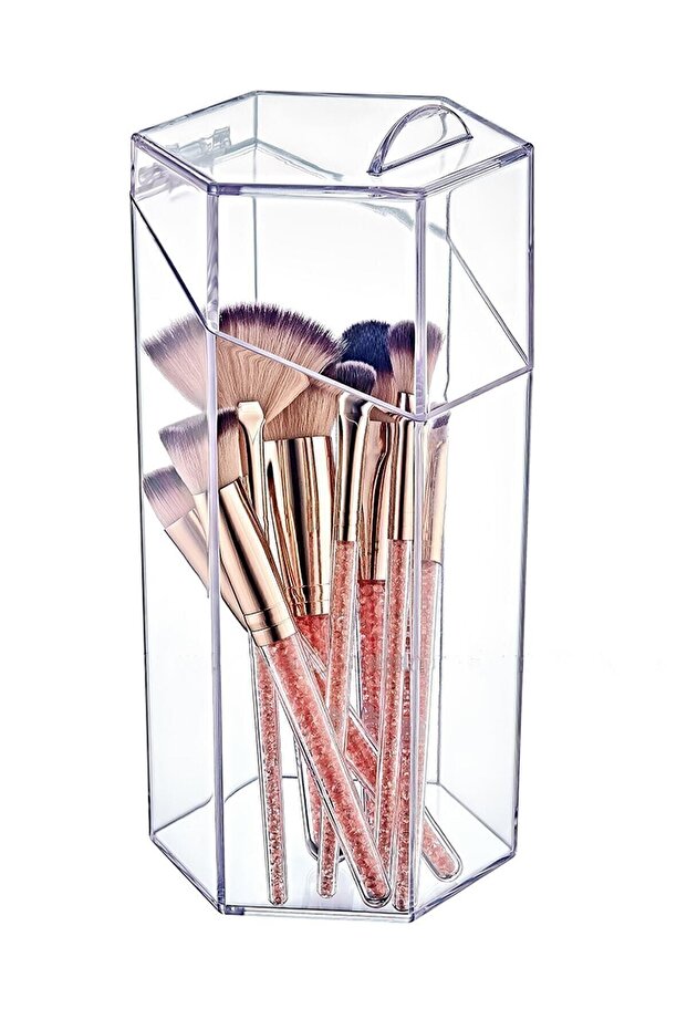 -Makeup Brush Organizer with Lid Newest 440583