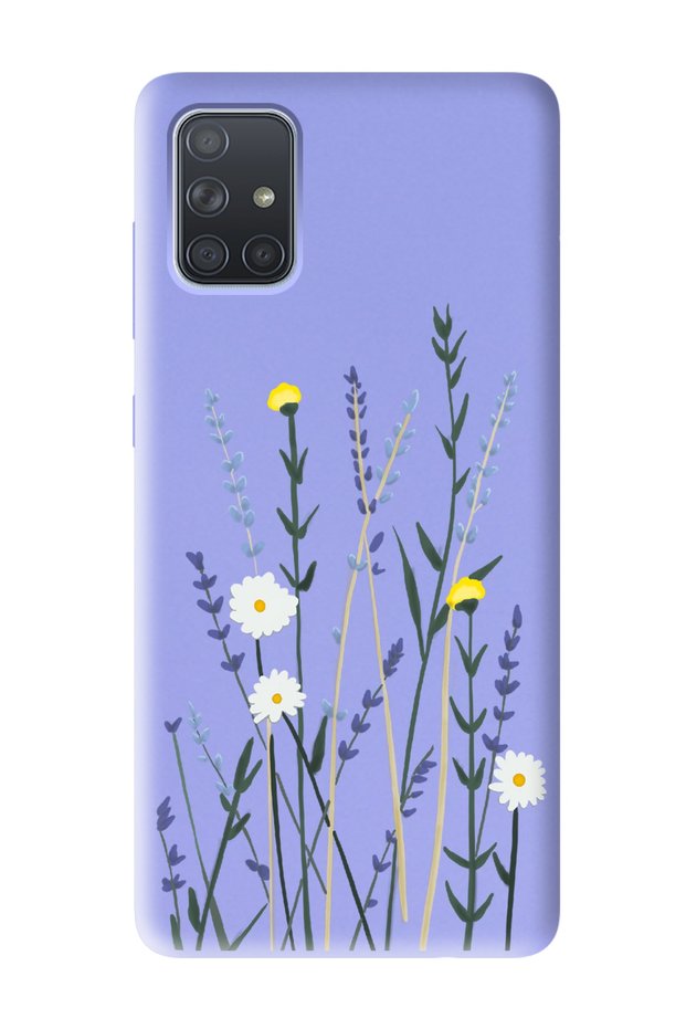 Samsung A71 Compatible Softy Lavenders Designed Lilac Launch Phone Case