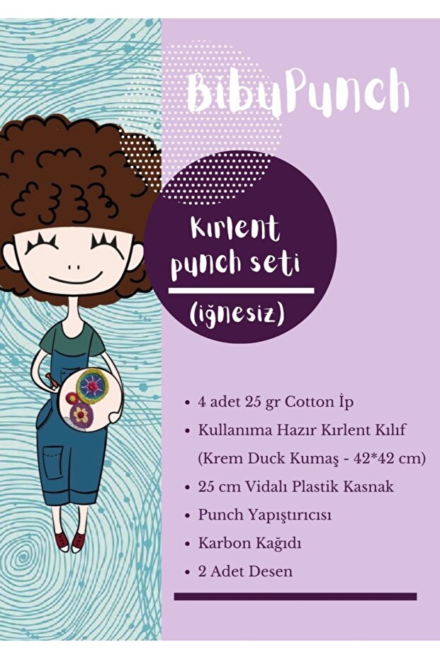 Kırlent Punch Seti ( Iğnesiz Devam Seti ) - 2