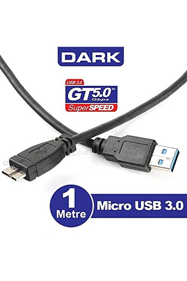 Marka: Dk-cb-usb3microb 1 M Usb 3.0 - Micro B Taşınabilir Disk Kablosu Kategori: Data Kablosu - 1