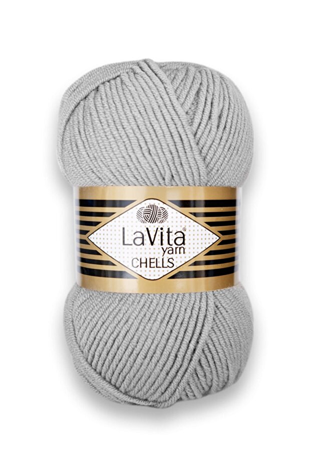 Chells Hand Knitting Yarn, 5 Pack, Taka Yarn, (2771 Gray)