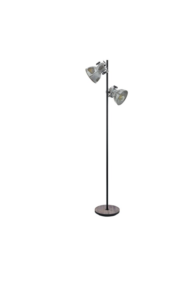 49722 "BARNSTAPLE" 158 Cm Yüksekliğinde Ahşap, Çelik Köşe Lambası Lambader - 1