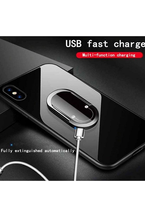 Yaratıcı Şarj İle Çalışan Telefon Tutucu Standlı Usb Çakmak. - 3