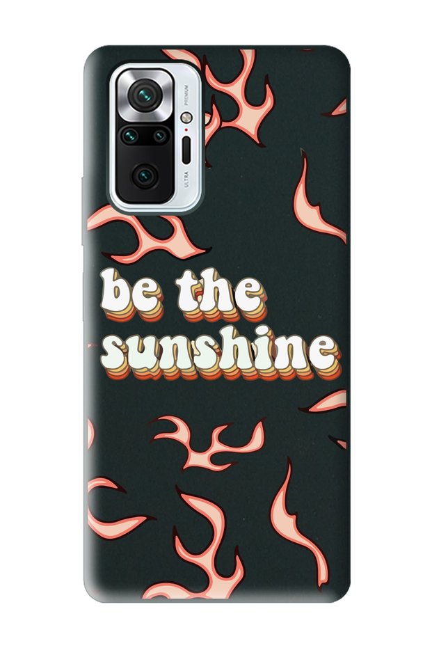 حافظة هاتف Xiaomi Redmi Note 10 - 10s متوافقة مع تصميم Be The Sunshine باللون الأسود