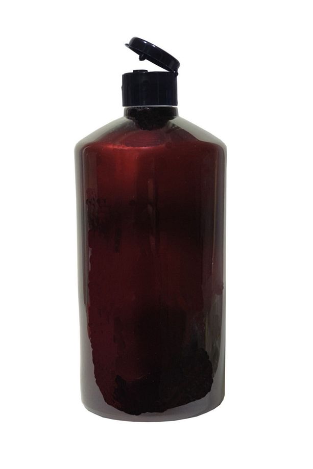 Boş Pet Şişe 1 Lt Amber Renk + Kapak Takım 3 Adet - 1