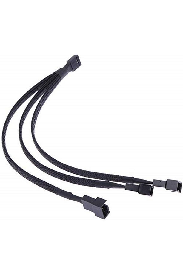 4303 Fan Çoklayıcı Y Pwm Kablosu 4 Pin Switch 3 Pin 3 Port - 1