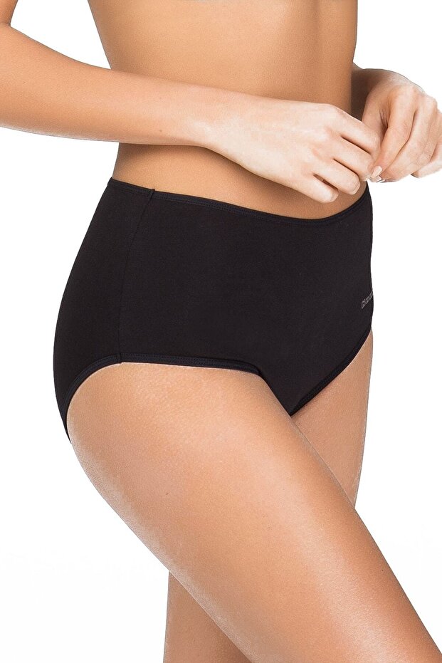 Kadın Siyah Basic Maxi Külot Bk0636901siya - 6