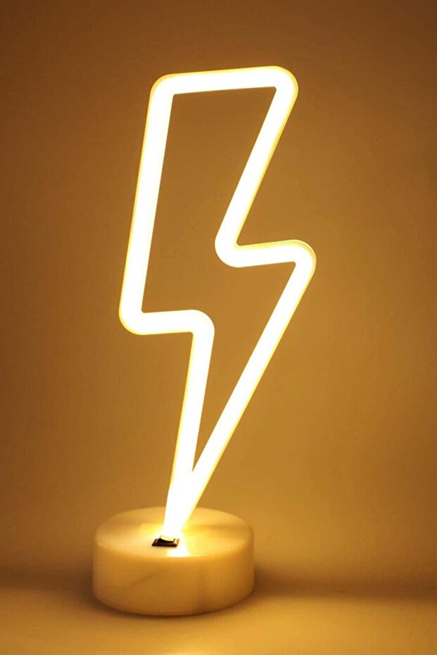 Şimşek Şeklinde Neon Dekoratif Led Lamba - 5