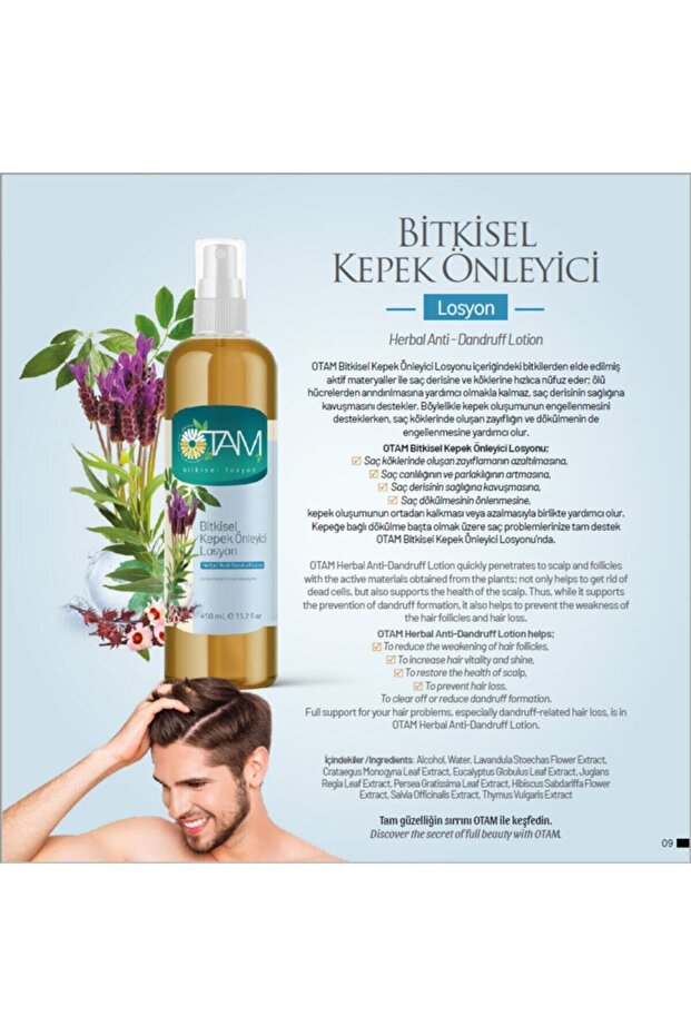 Bitkisel Kepek Önleyici Losyon – 450 Ml - 3