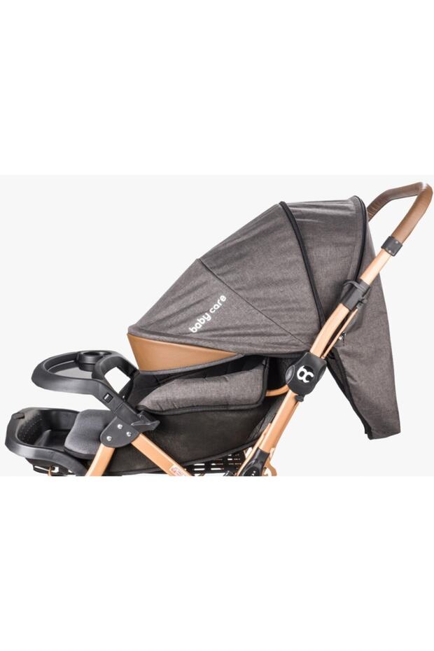 BabyCare BC65 Capron Lüx Çift Yönlü Bebek Arabası Siyah - 3