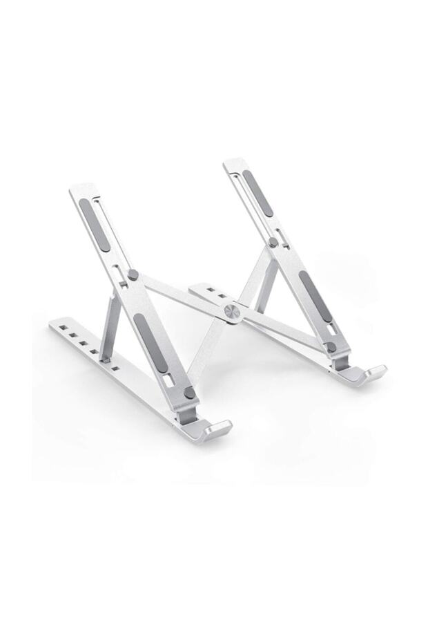 Macbook Laptop Bilgisayar Standı Notebook Özel Yükseltici Stand Tablet Tutucu Ayarlı Metal - 4