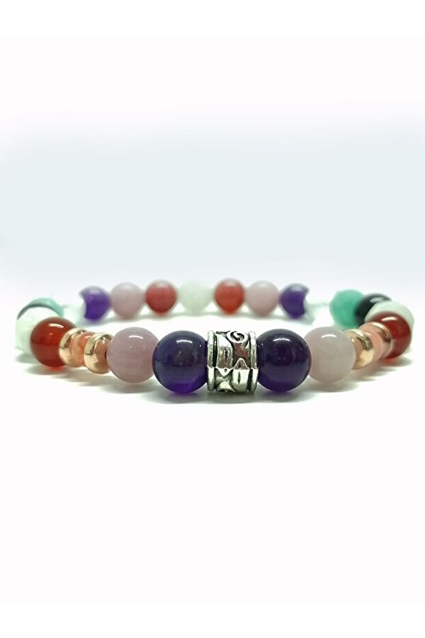 Certified Natural Stone Women's Love Bracelet 8mm