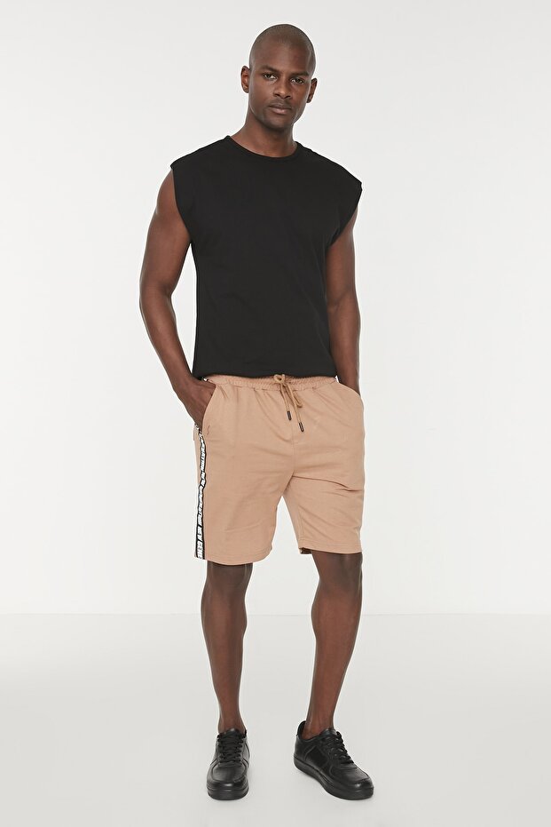 Siyah Basic Regular/Normal Kesim %100 Pamuk Kolsuz Atlet/T-Shirt TMNSS20AL0067 - 10
