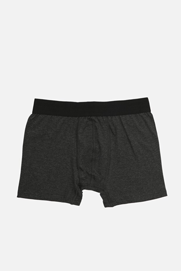 Siyah-Antrasit-Gri Çok Renkli Basic 5'li Paket Pamuklu Boxer TMNAW21BX0018 - 6