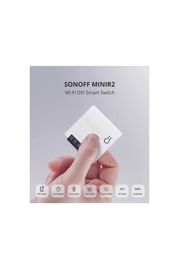 2 Adet Mini R2 İki Yönlü Akıllı Anahtar Switch Röle - 5