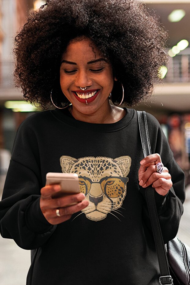 Leopard Printed Unisex Sweatshirt