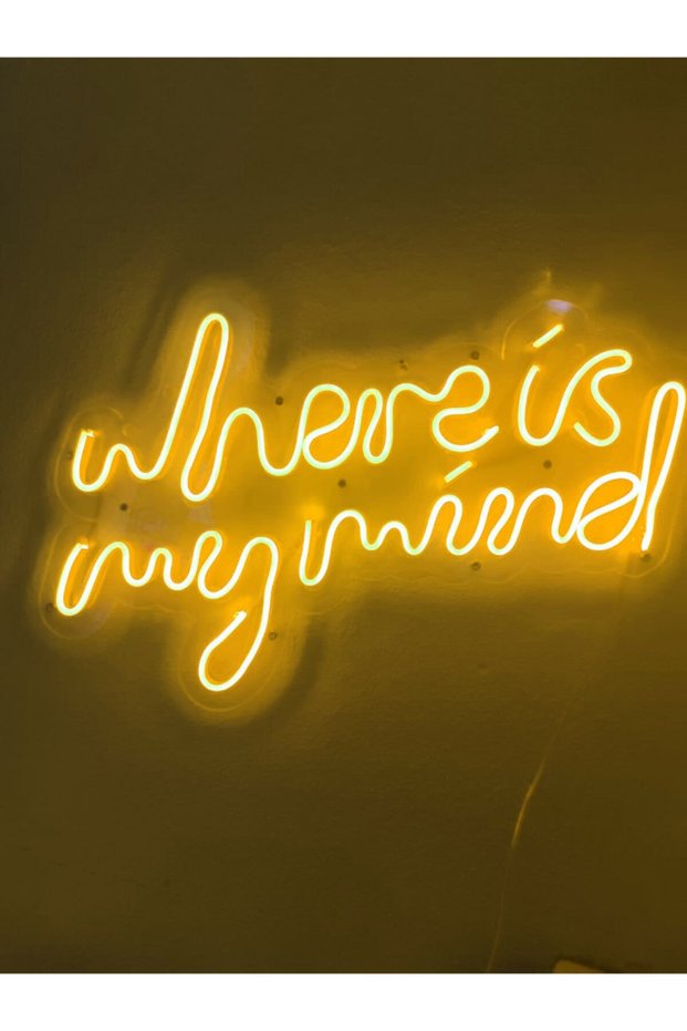 Where Is My Mind Neon Sign Neon Lettering Led Decorative Wall Lighting Neon Wall Decoration