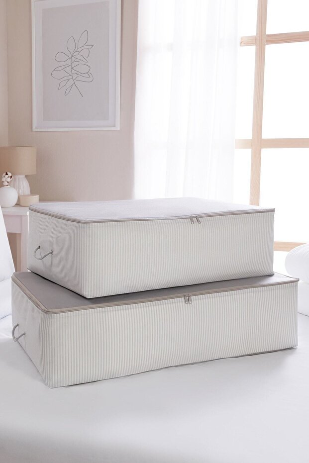 2-pack Stuff&things وسادة قاعدة رمادية، لحاف، سترة Hurcu