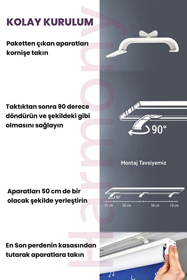 Ekru Krem Zebra Stor Perde - 2