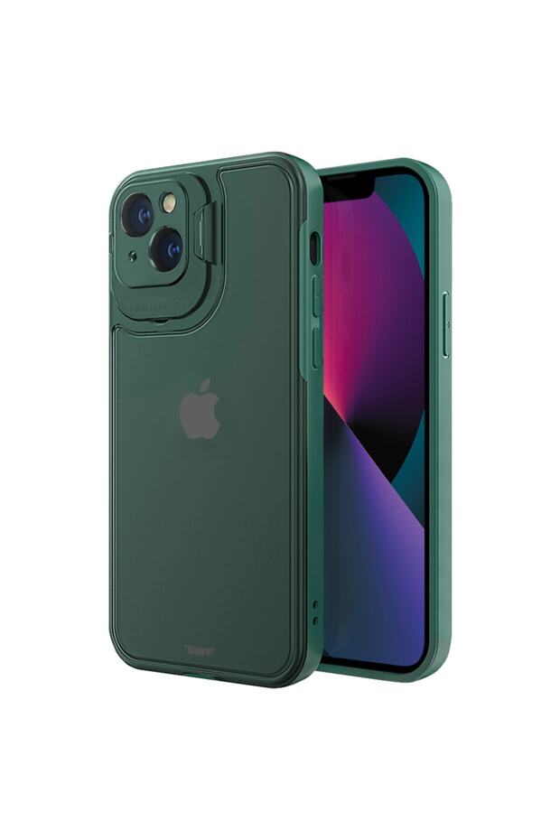 Iphone 13 Mini Hybrid Corner Kılıf Green - 1