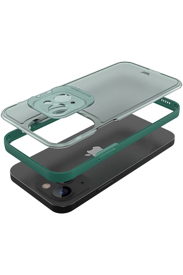 Iphone 13 Mini Hybrid Corner Kılıf Green - 3