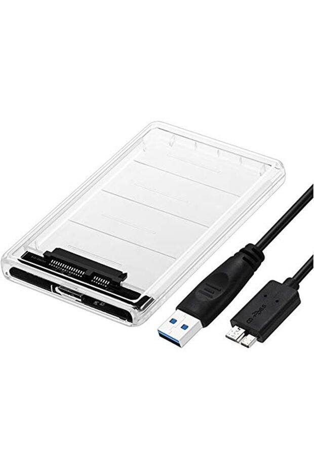 4266 2.5 USB 3.0 صندوق HDD خارجي شفاف محمول SSD