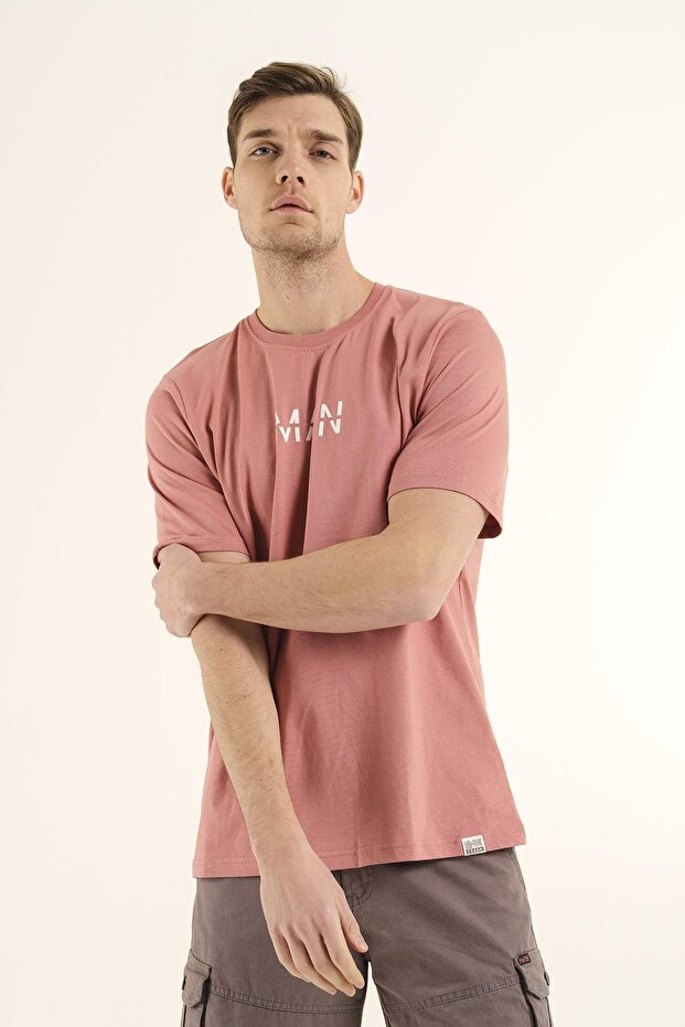 Man Printed Comfort Fit Men's Tshirt