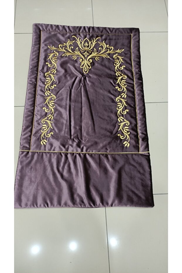 Prayer Rug Embroidered Silk Velvet Prayer Rug