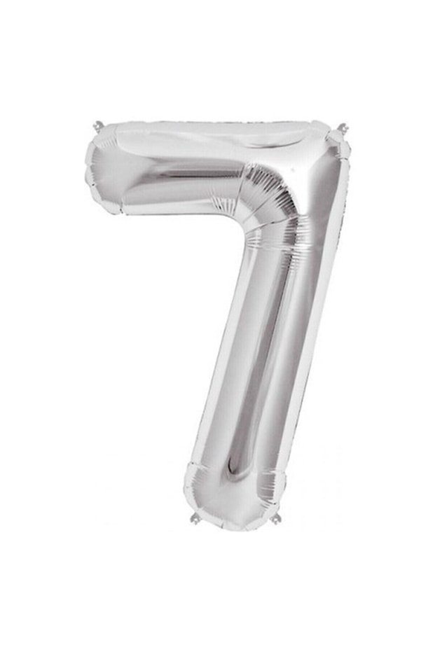 Best 7 Years Old 40 Inch 100 cm Silver Large Number Foil Balloon