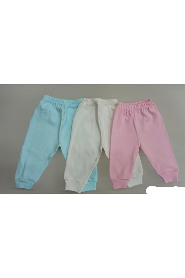 Pajama Bottoms Without Booties, Without Feet, Pack of 3