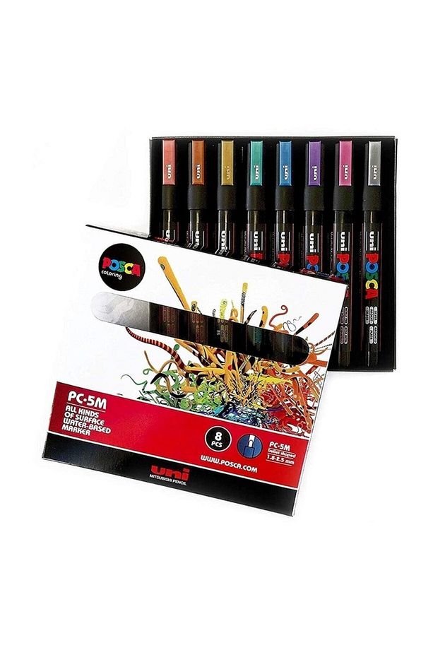 Posca Pc-5m Markör 8li Paket Metalik Renkler - 1