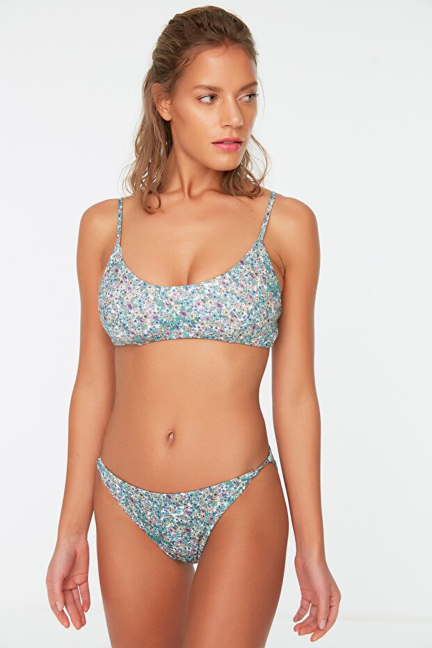 Çıtır Çiçek Desenli Bikini Altı TBESS21BA0055 - 1