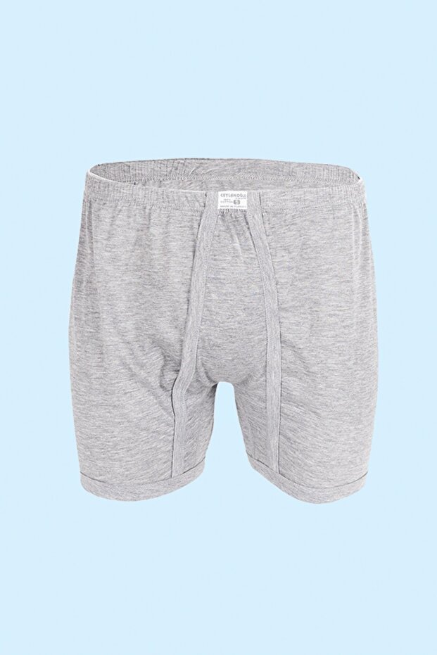 3 قطع من السراويل الطويلة الممشطة باللون الرمادي للرجال - 1