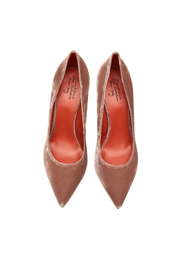 Kadın Kadife Stiletto - 4