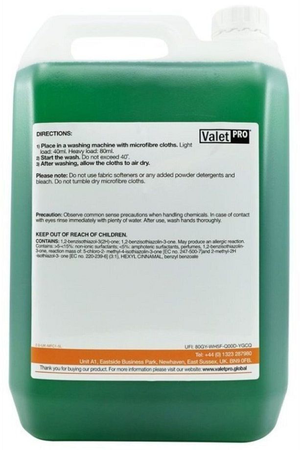 Microfibre Reviver Mikrofiber Bez Yıkama Şampuanı 5lt. - 2