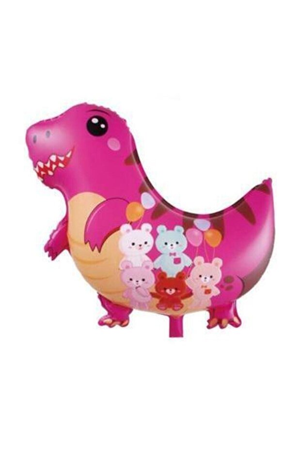 Dinosaur Pink Character Foil Balloon