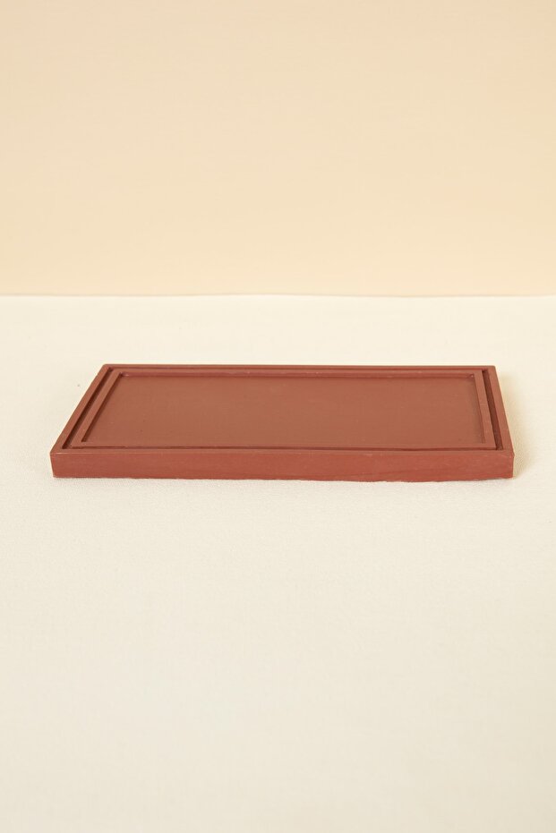 JESMONITE Rectangular Brown Coaster / Presentation Rack / Tray - 4