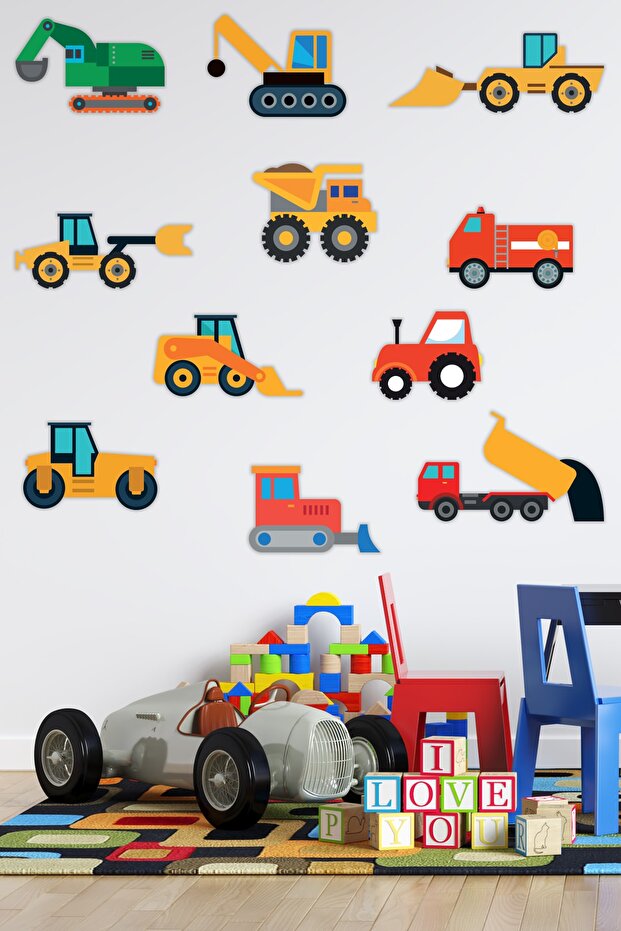 Small Work Tools Kids Room Wall Sticker
