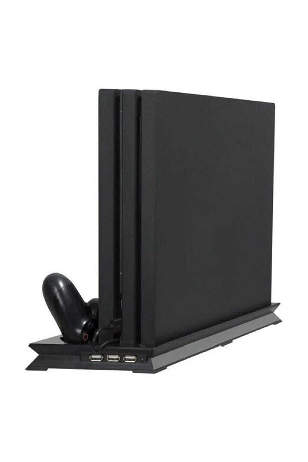 PS4 Slim Çift Fanlı Dikey Soğutucu ve Kol Şarj Edici - 1