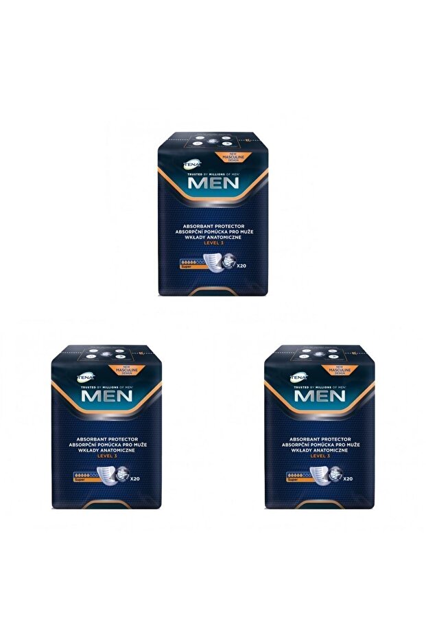 Men level 3 male bladder pad 20'li x3