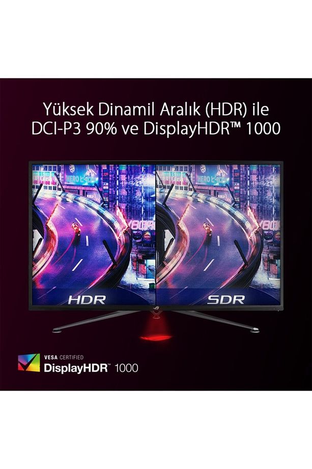 Rog Strıx Xg43uq 43 Gamıng Va Freesync 2 Hdr 1000 Hdmı 2.1 3840x2160 1ms(mprt) 144hz Dp Hdmı Us - 3