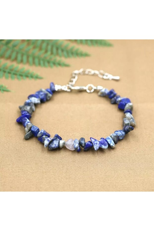 Women's Lapis Lazuli Cracked Natural Stone Bracelet