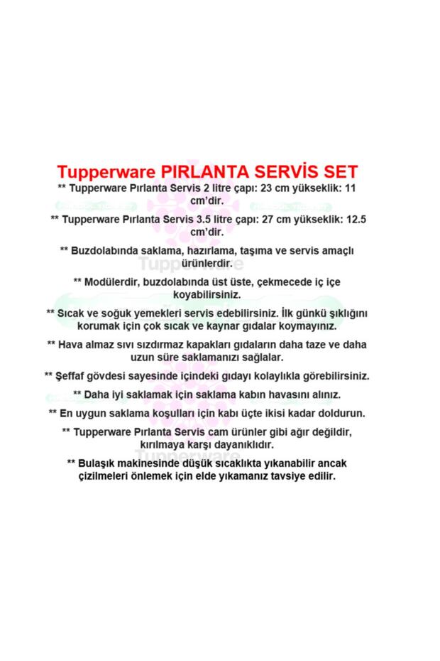 Pırlanta Servis 2'li Saklama Kabı 2lt-3.5lt Hsgl - 2