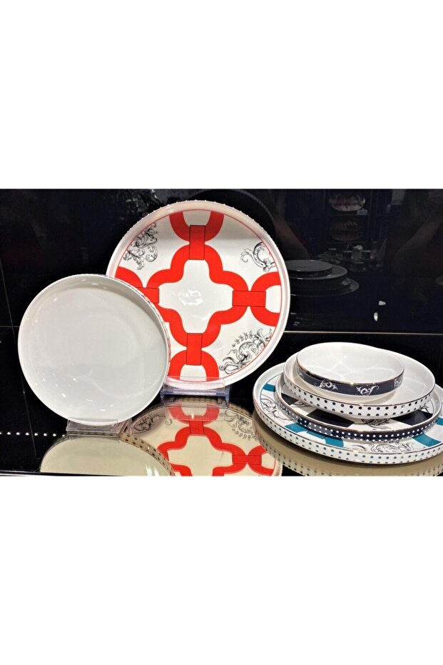 Lyxı 013 Elsa 24 Parça Bone Yemek Takımı - 4