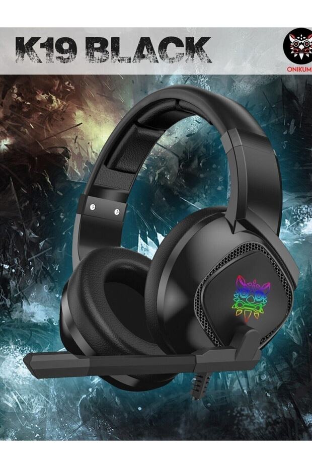 Profesyonel Oyuncu Kulaklığı Gaming Kulaklık Siyah Renkli Led Pc Ps4 Xbox Uyumlu - 3